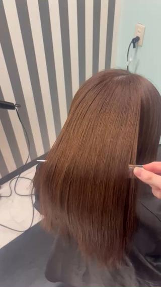 セミロング aito 新宿/ 美髪矯正/髪質改善のヘアスタイル