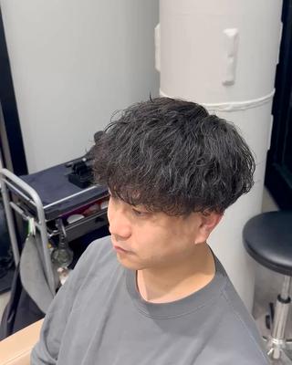 ショート パーマ メンズ SALOWIN下北No.R店所属・下北沢／メンズヘア/ メンズパーマ/優樹のヘアスタイル