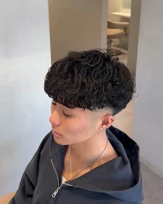 ショート パーマ メンズ SALOWIN下北No.R店所属・下北沢／メンズヘア/ メンズパーマ/優樹のヘアスタイル
