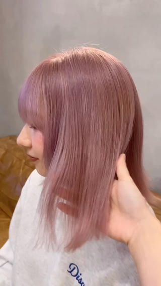 春にむけてミルク多めのピンクカラー
おすすめです！ 