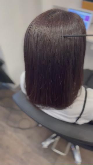 髪質改善　酸性ストレート 