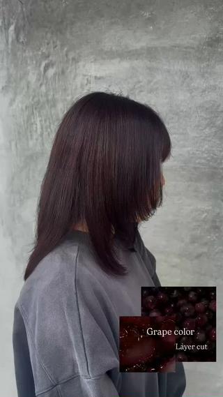 ミディアム maru.所属・林 小夏のヘアスタイル