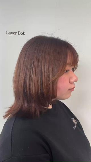 ミディアム maru.所属・林 小夏のヘアスタイル