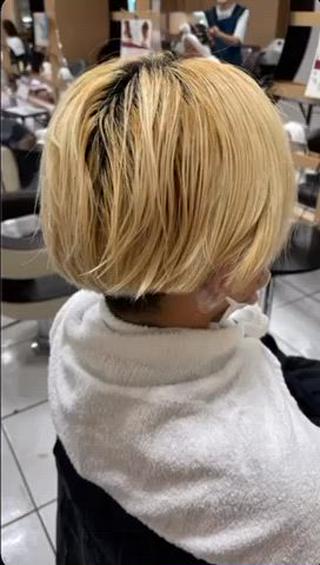 ショート カラー 似合わせスタイル 足立のヘアスタイル