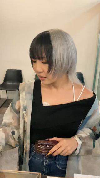 ショート カラー ヘアアレンジ 🧶ブリーチカラー TERU🧶のヘアスタイル