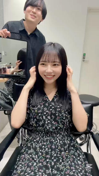 セミロング カラー 髪質改善ヘアケア 艶髪特化/上田のヘアスタイル