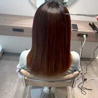 セミロング サロウィン銀座RAYⅡ所属・❣️髪質改善/ 美髪矯正/沼座悠人のヘアスタイル