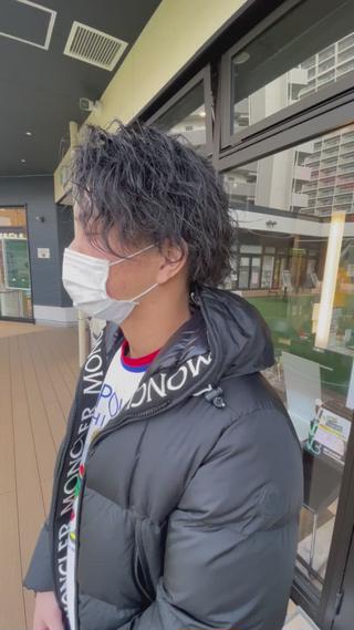 ショート パーマ メンズ メンズヘア特化 崎田 成人のヘアスタイル