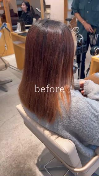 フェイスフレーミング×ベージュカラー
どちらも明るいカラーにしてます！ 