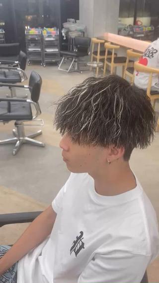 カラー パーマ メンズ 👑メンズパーマ屋 👑/栄/馬場斗生のヘアスタイル