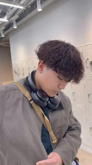 カラー パーマ メンズ 👑メンズパーマ屋 👑/栄/馬場斗生のヘアスタイル