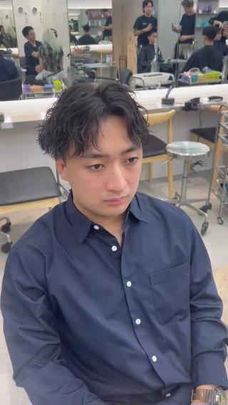 パーマ メンズ 👑メンズパーマ屋 👑/栄/馬場斗生のヘアスタイル