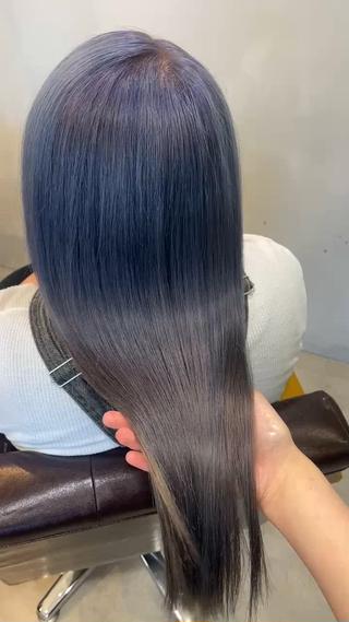 ブルーラベンダー×グレー