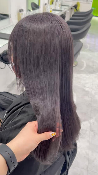 セミロング カラー 🤍💕ブリーチカラ ーAyaka💕🤍のヘアスタイル