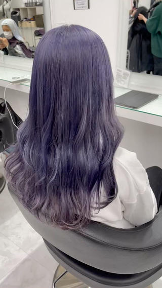 セミロング カラー 🤍💕ブリーチカラ ーAyaka💕🤍のヘアスタイル