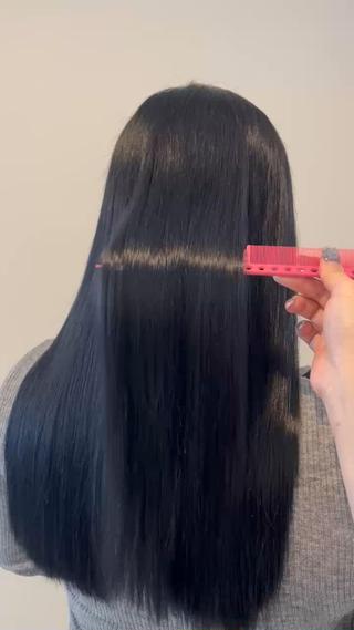 BY KARTEトリートメントでサラサラに

指通りも良くなりまとまりも出ます

 