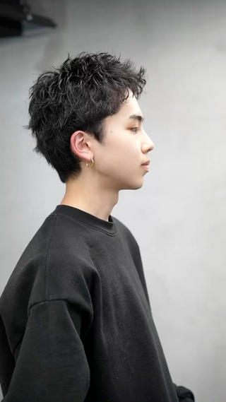 ショート パーマ メンズ 松下 友希 【fifth】のヘアスタイル