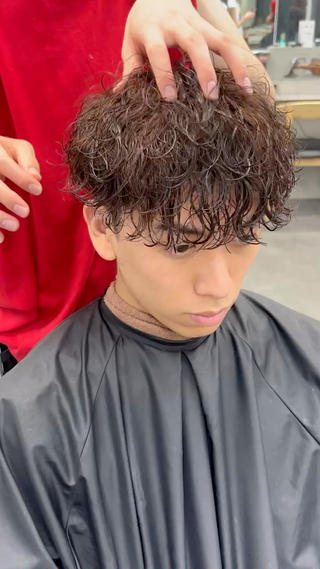 ショート パーマ メンズ 松下 友希 【fifth】のヘアスタイル