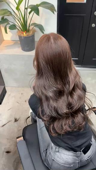 ロング カラー ブリーチなしWカラー 透明感/美髪/ユウゴのヘアスタイル