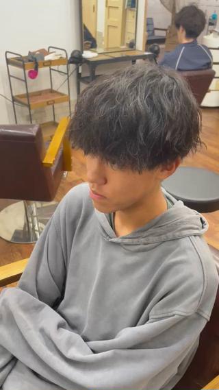 マッシュ×ツイストスパイラルパーマ 