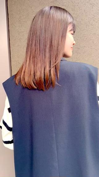 ミディアム 縮毛矯正 /横山陸人のヘアスタイル