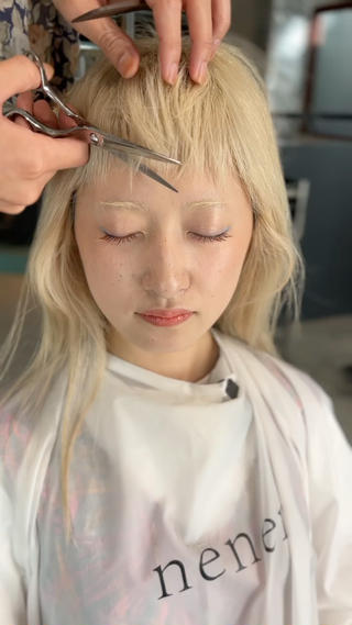 ロング 🫧艶ハイトーン ブリーチ🫧シモのヘアスタイル