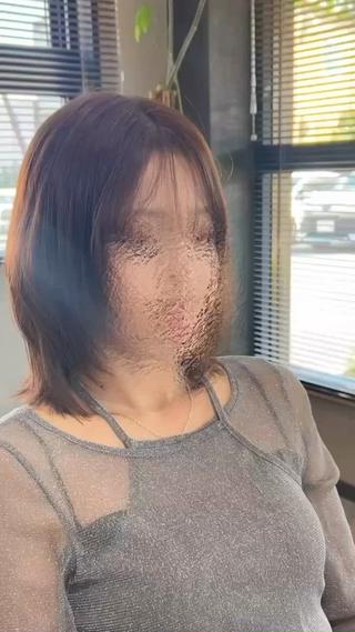 ミディアム カラー LATTE 前橋所属・蜂須賀 輝のヘアスタイル