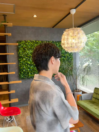 パーマ メンズ LATTE 前橋所属・蜂須賀 輝のヘアスタイル