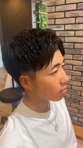 メンズ LATTE 前橋所属・蜂須賀 輝のヘアスタイル