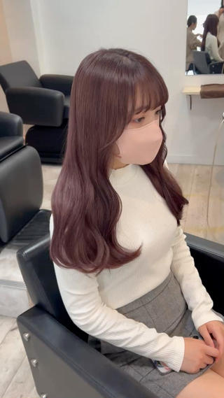 ロング カラー ヘアアレンジ 代表🎀 ふわモテ愛 され髪🩷yumiのヘアスタイル