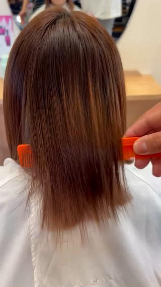 新しく取り入れた美革ストレートです 