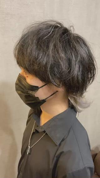 インナーカラーシルバー 