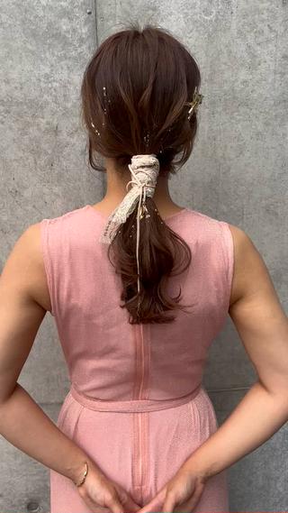 ロング ヘアアレンジ SHANTi 飯塚 ヘアセット/髪質改善のヘアスタイル