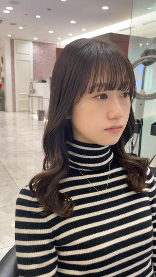 コテ巻き風パーマ 