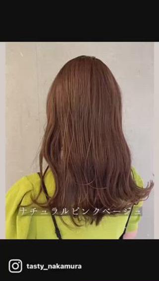 セミロング カラー 縮毛矯正×艶カラー /中村勇太のヘアスタイル