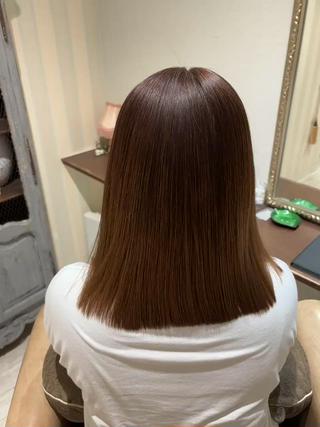 ミディアム パーマ ふうか 心斎橋美容室のヘアスタイル