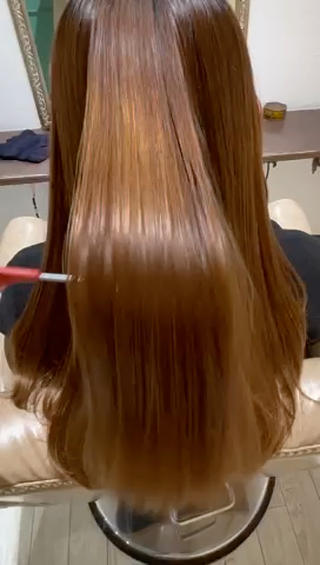 ロング パーマ ふうか 心斎橋美容室のヘアスタイル