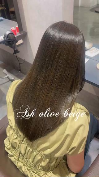 髪質改善縮毛矯正カラー 