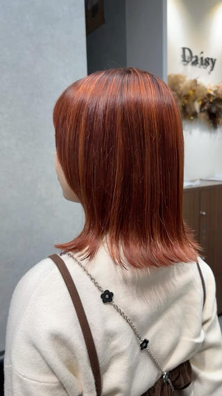 ミディアム カラー Daisy🎀【福岡 美容室】chiakiのヘアスタイル