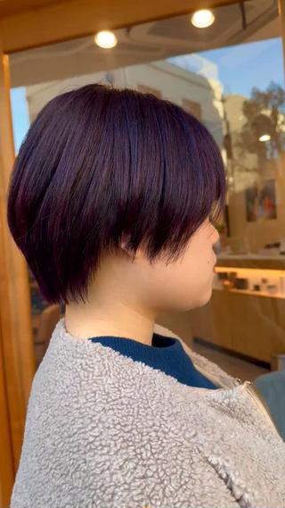 くびれショート×ダークバイオレット 