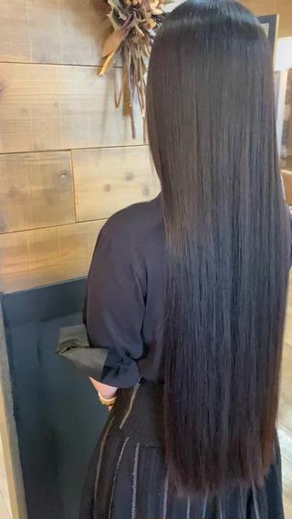 ロング パーマ 特殊カラー特化 ✂️SHIAN フジのヘアスタイル