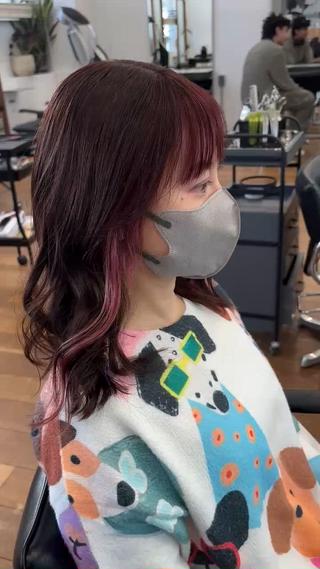 ミディアム カラー MEY HAIR CURLYS所属・ハードパーマ Rico💜のヘアスタイル