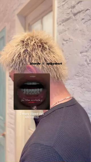 blonde  spikyshort

金髪とスパイキーショートの相性抜群です

スパイキーショートはセットが必須になりますが
難しくなく時間の無い朝でも簡単に形が作れるので
とってもオススメです！️

個人的にもすごく好きなスタイルの組み合わせです^_ -☆ 