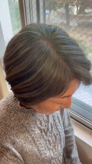 ショート 無料モデル/白髪染め /ヘナ/吹田市千里山のヘアスタイル