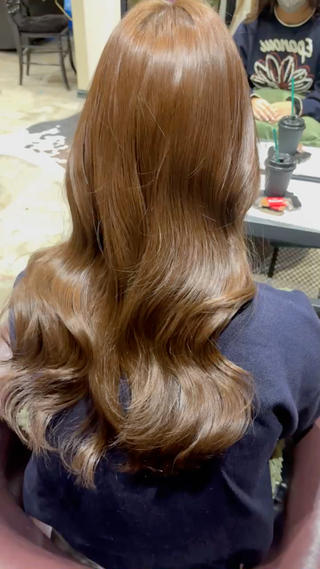 ロング カラー ブリーチ/エクステ はしもと　そな🫧のヘアスタイル