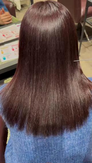 ミディアム カラー ブリーチ/エクステ はしもと　そな🫧のヘアスタイル