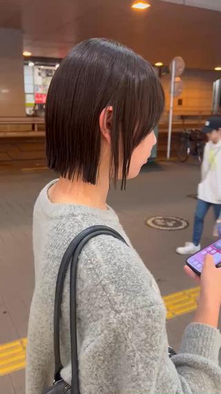 30cm以上カットしてボブヘアに！！ 