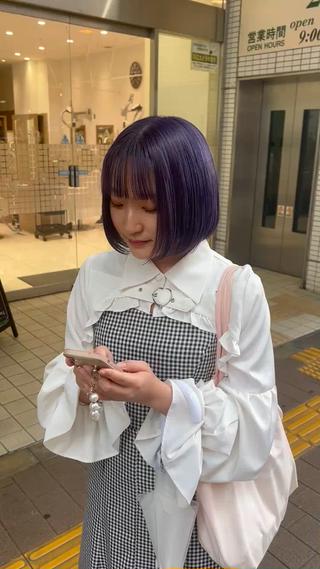 ショート 韓国ボブ/縮毛矯正 /レイヤーカットのヘアスタイル