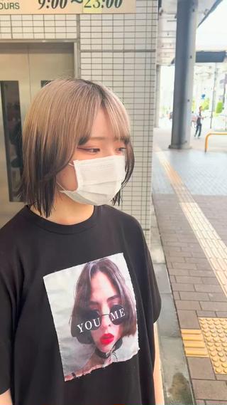 ショート 韓国ボブ/縮毛矯正 /レイヤーカットのヘアスタイル