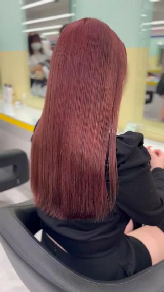 #ピンク#ハイトーンピンク#ブリーチピンク#ピンクカラー#萌えカラー#圧倒的美人#チェリーピンク#コーラルピンク#トリートメント#酸熱トリートメント